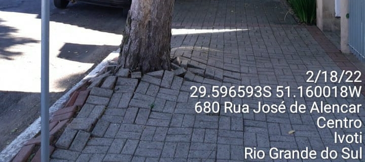 Elevação da calçada